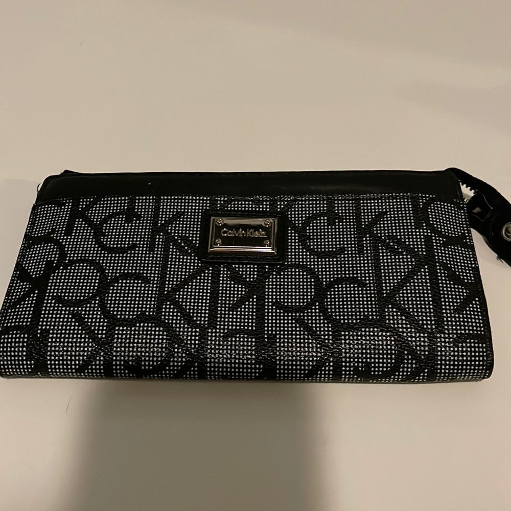 Black and Grey Calvin Klein Wallet